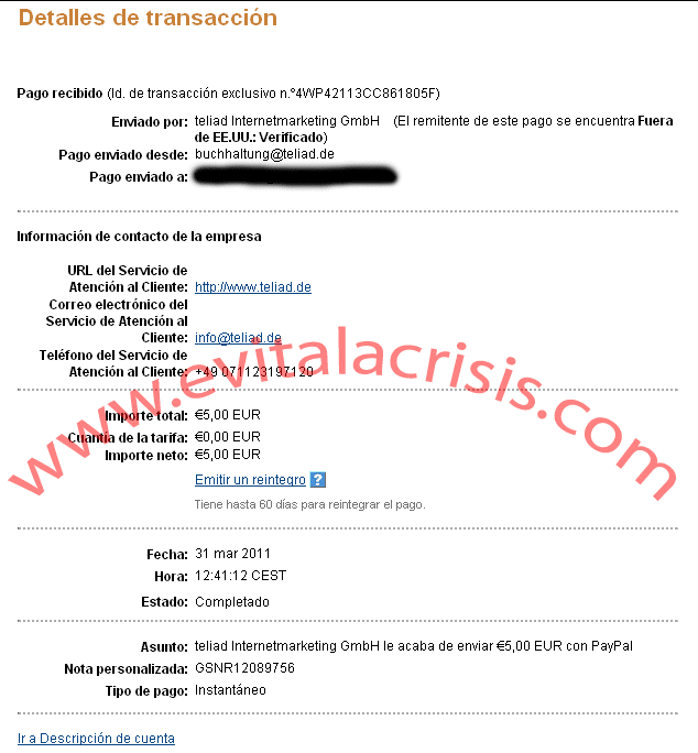 Comprobantes de pago de Seeding Up