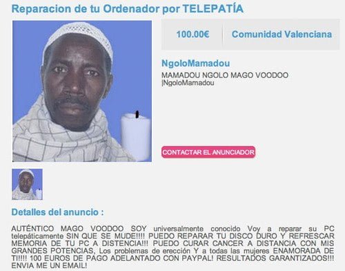 Emprendedor gana dinero por telepatía